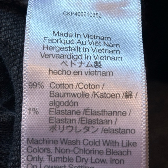 Madewell Black Mid Rise Vintage Straight Jean Women’s size 24 - Picture 5 of 5